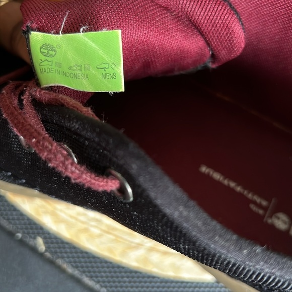 Timberland Canvas Textured Material High Top Kain Shoes Size 10 - Picture 6 of 15